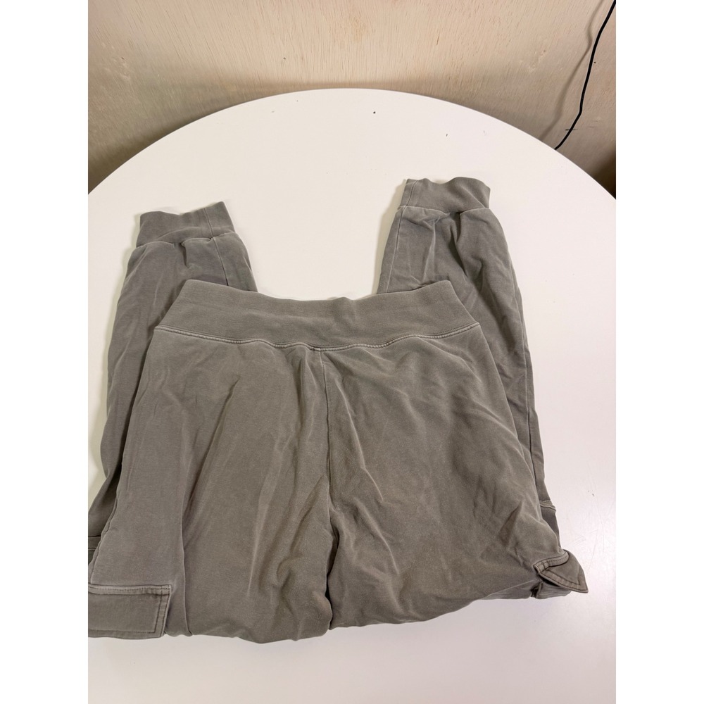 Alo Yoga Cargo Jogger Pants Women Small Gray Excellent Washed Utility Sweatpants - Picture 9 of 9